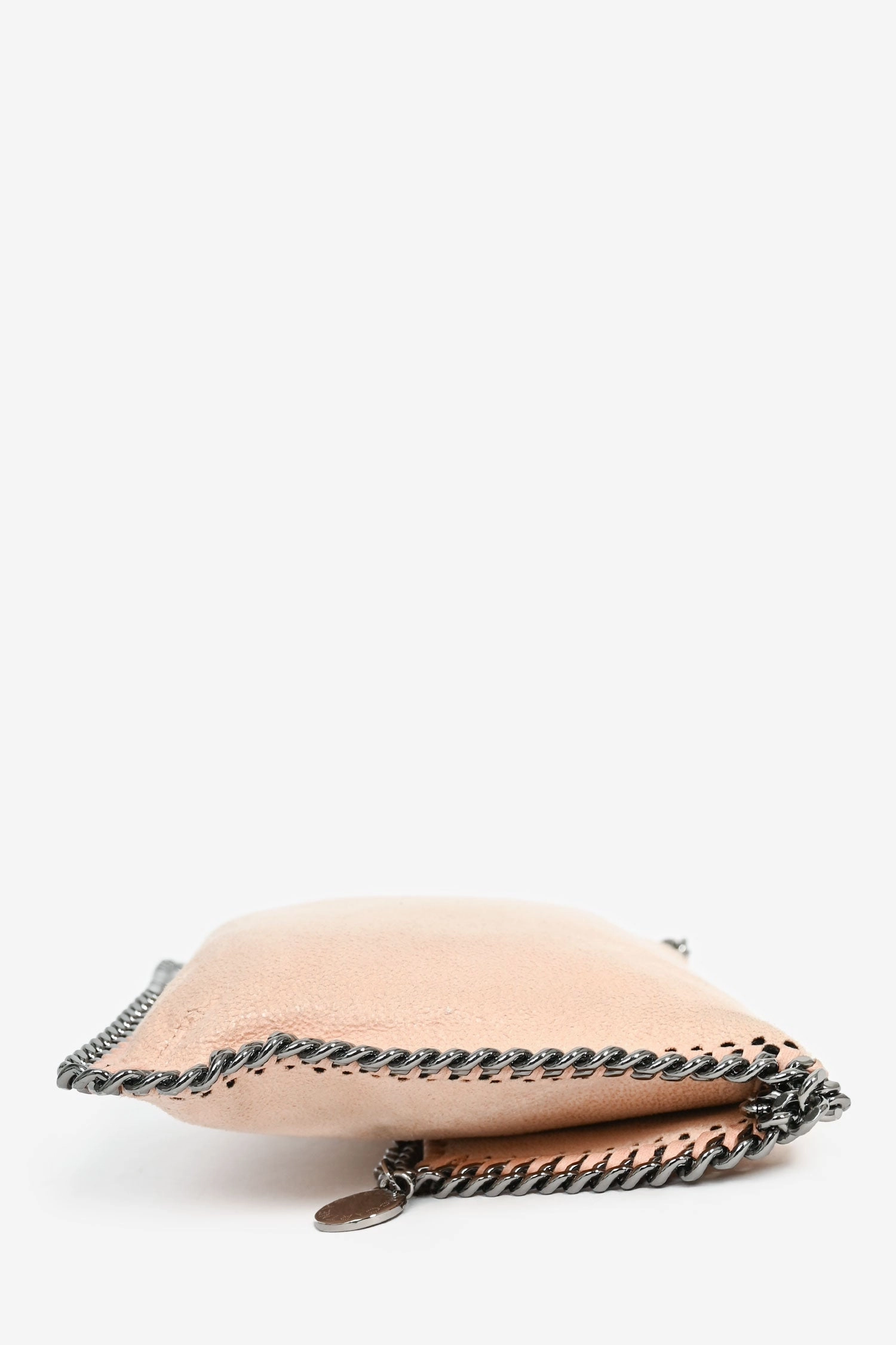 Stella McCartney Pink Fabric Chain Trim Mini Falabella Bag