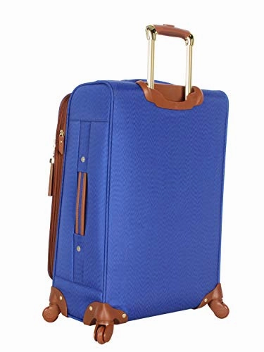 Steve Madden Luggage Midsize Softside 24" Expandable Suitcase With Spinner Wheels (24In, Blue)