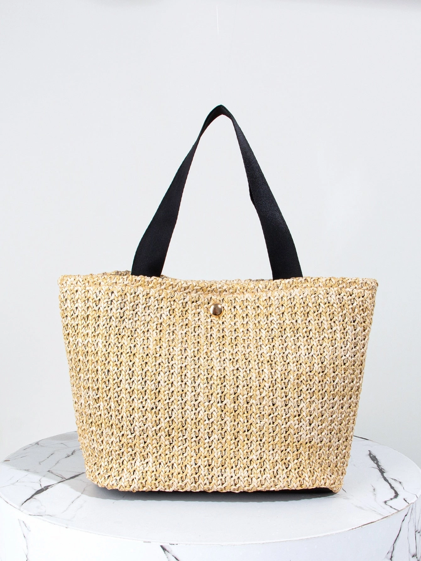 Straw Satchel Bag