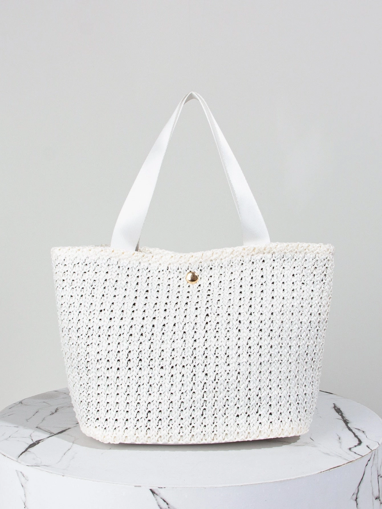 Straw Satchel Bag