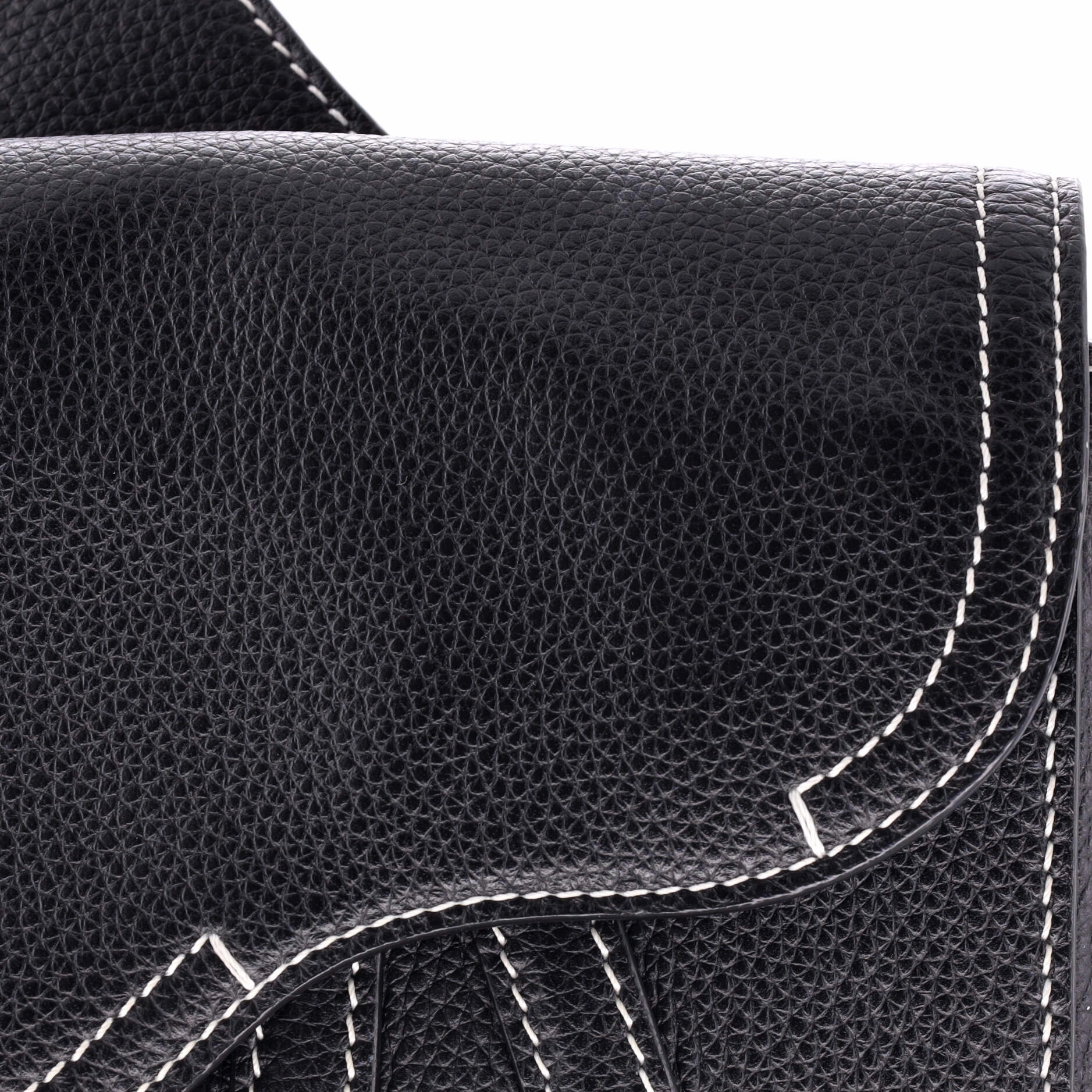 Stussy Saddle Messenger Pouch Leather with Applique