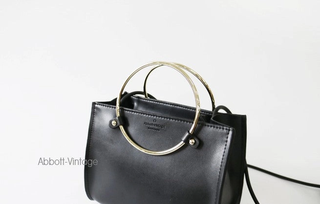 Stylish Leather Black Womens Handbag Crossbody Bag Purse Shoulder Bag for Women