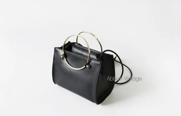 Stylish Leather Black Womens Handbag Crossbody Bag Purse Shoulder Bag for Women