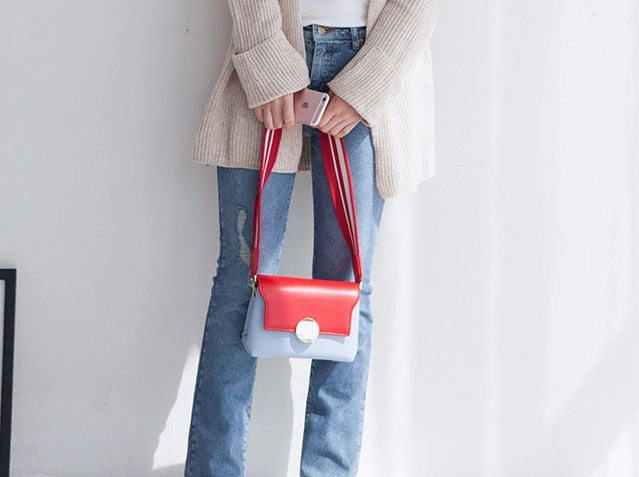 Stylish Leather Womens Cute Mini Shoulder Bag Crossbody Purse for Women