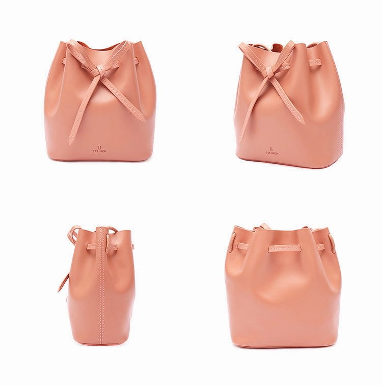 Stylish Leather Womens Shoulder Bucket Bag Crossbody Bag For Women