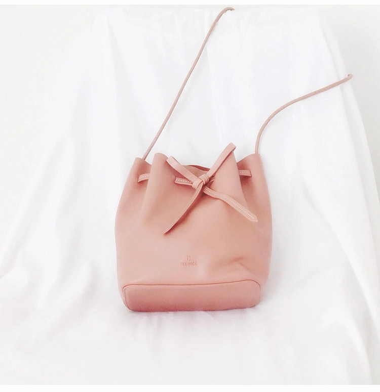 Stylish Leather Womens Shoulder Bucket Bag Crossbody Bag For Women