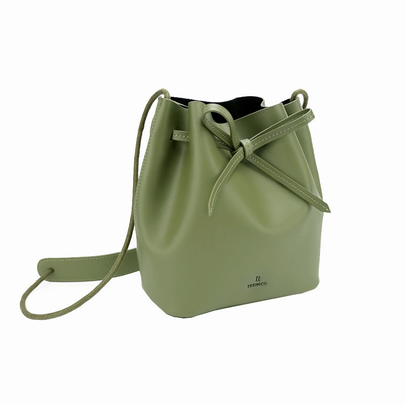 Stylish Leather Womens Shoulder Bucket Bag Crossbody Bag For Women