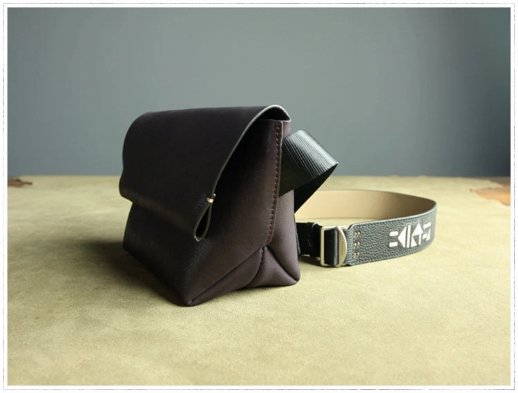 Stylish Womens Bright Black Leather Sling Bag Crossbody Shoulder Bag Purse Sling Pack for Ladies