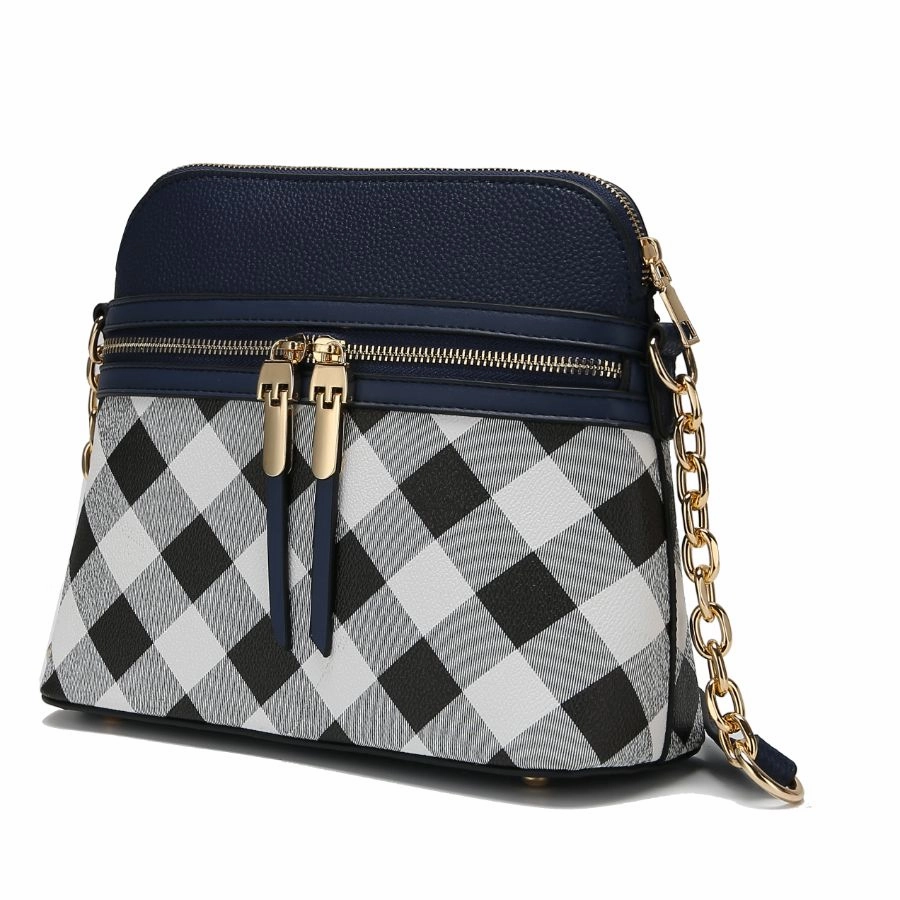 Suki Checkered Crossbody Handbag