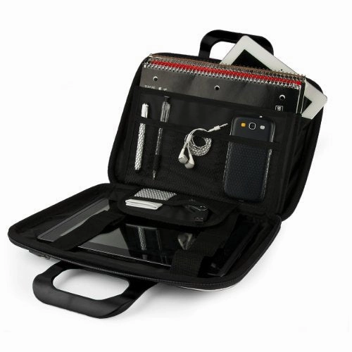 SumacLife Cady Collection Carrying Case for Acer Aspire & Chromebook 14 to 15.6" Laptops (Black)