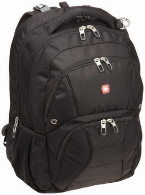 Swiss Gear Sa1908 Black Tsa Friendly Scansmart Laptop Backpack  - Fits Most 17 Inch Laptops And