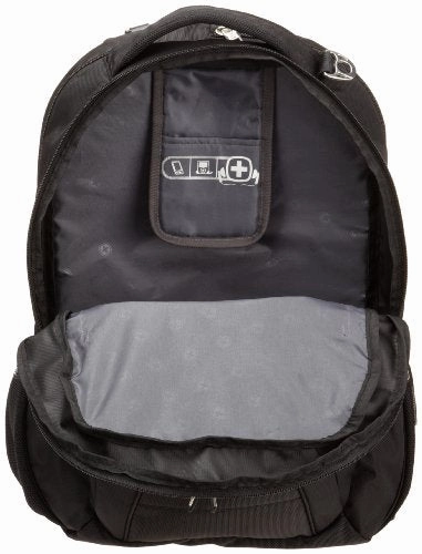 Swiss Gear Sa1908 Black Tsa Friendly Scansmart Laptop Backpack  - Fits Most 17 Inch Laptops And