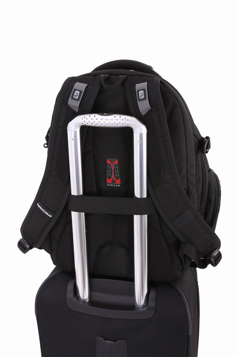 SwissGear 5709 ScanSmart Laptop Backpack. Abrasion-Resistant & Travel-Friendly School Work premium Laptop Backpack (Black Backpack)