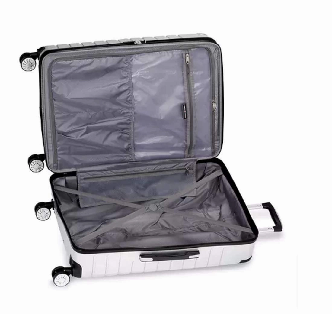 SWISSGEAR 7782 EXPANDABLE 3PC HARDSIDE LUGGAGE SET - SILVER