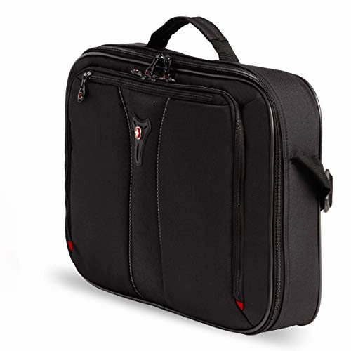 SWISSGEAR Jasper Expandable Organizer 15-inch Laptop Case | TSA-Friendly Carry-on | Travel, Work, School | Men's and Women's- Black