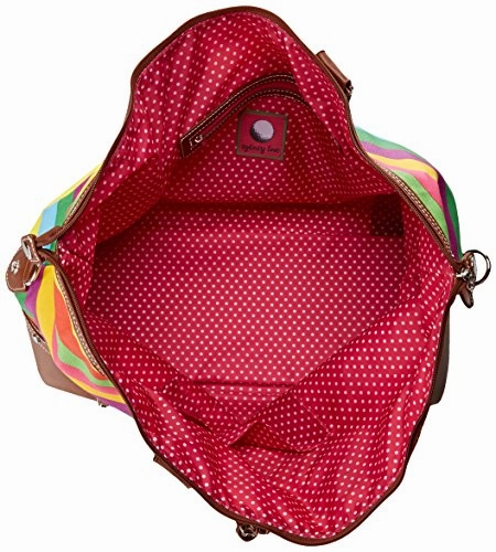 Sydney Love Canvas Stripe Overnight Bag Travel Tote,Multi,One Size