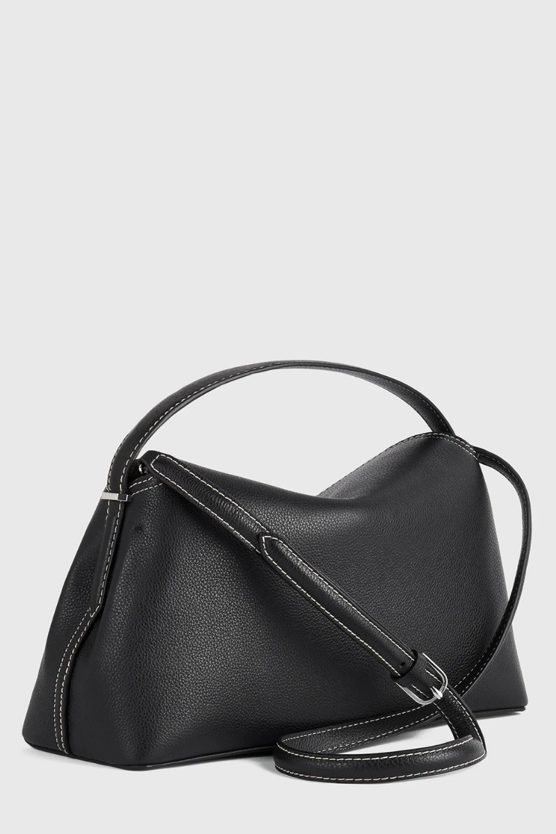 T-Lock Grained-Leather Bag
