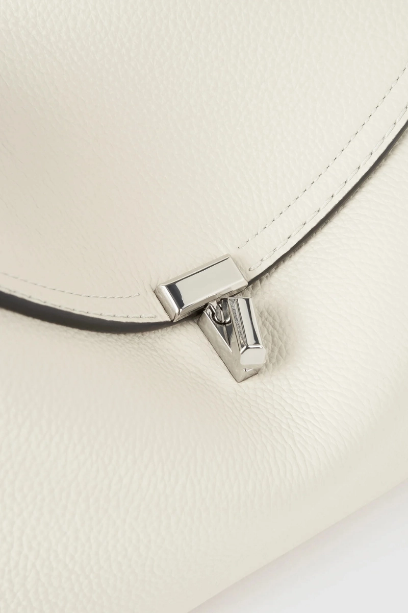 T-Lock Grained-Leather Bag