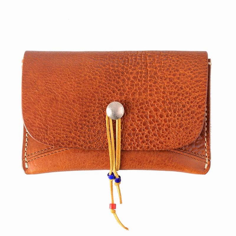 Tan Cool Leather Mens Long Wallet Brown Clutch Wallet Vintage Large Long Wallet Purse For Men