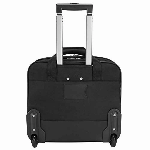 Targus Metro Rolling Laptop Case Bag for Business Commuter with Durable Water Resistant, Expandable Compartments, Trolley Strap, Padded Protection fits up to 16-Inch Notebook Screen, Black (TBR003US)
