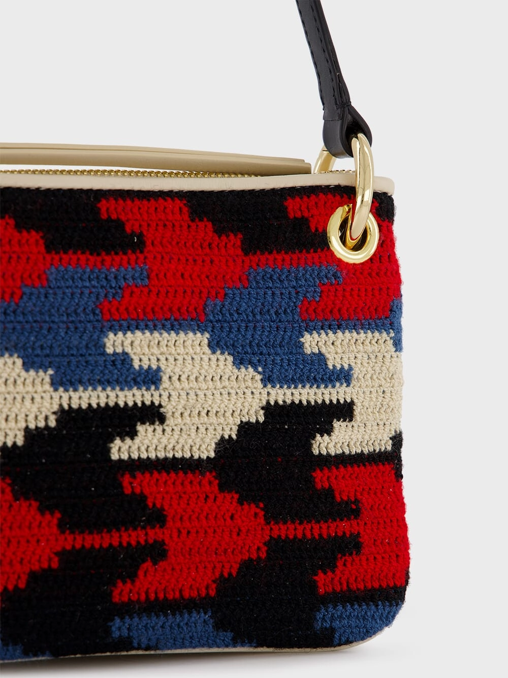 Tasca Arrow-Patterned Red Bag