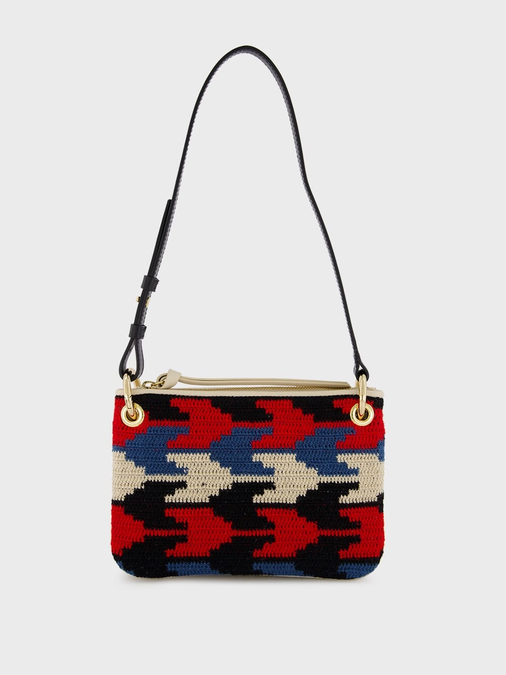 Tasca Arrow-Patterned Red Bag