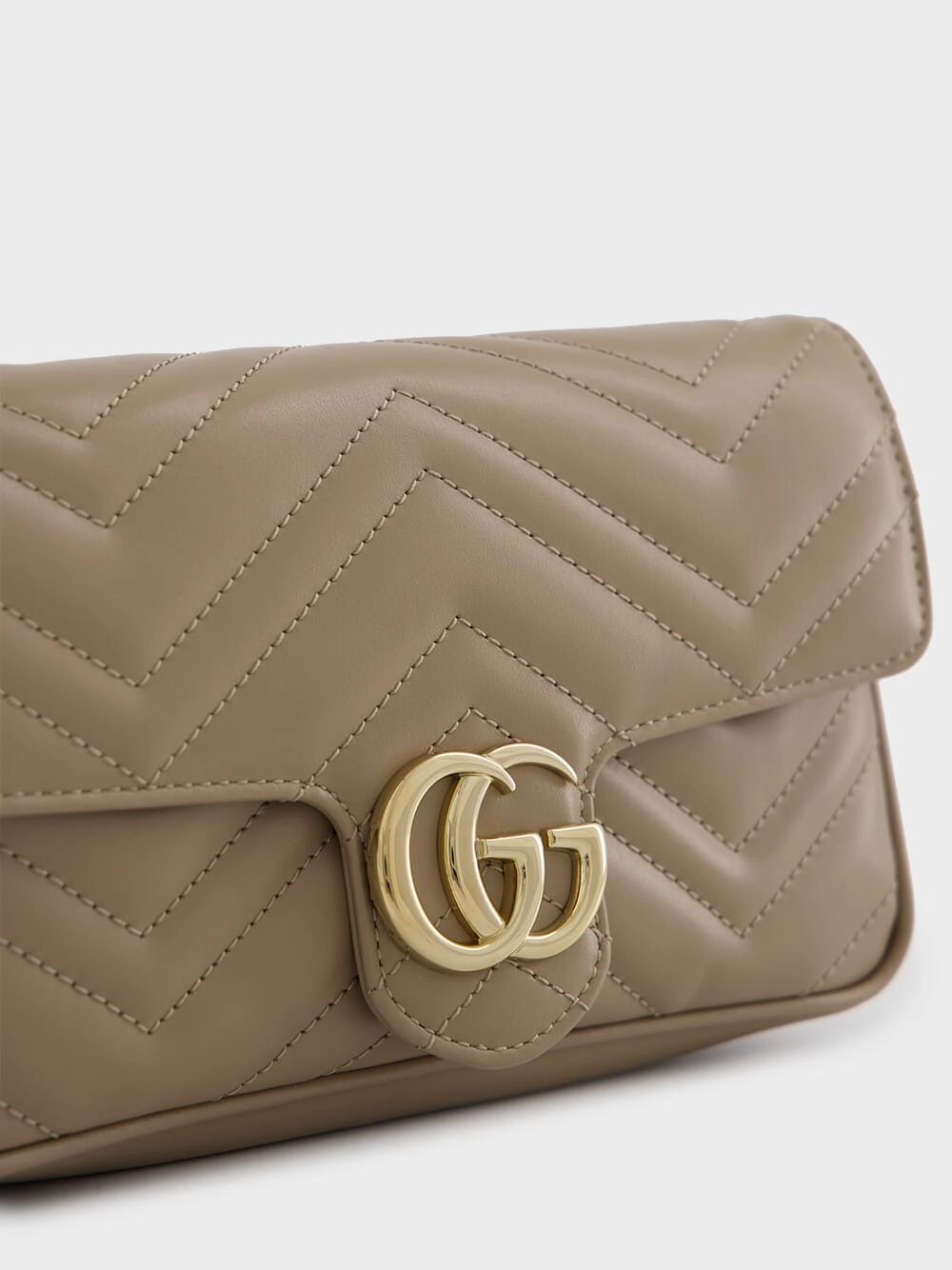 Taupe GG Marmont Mini Bag