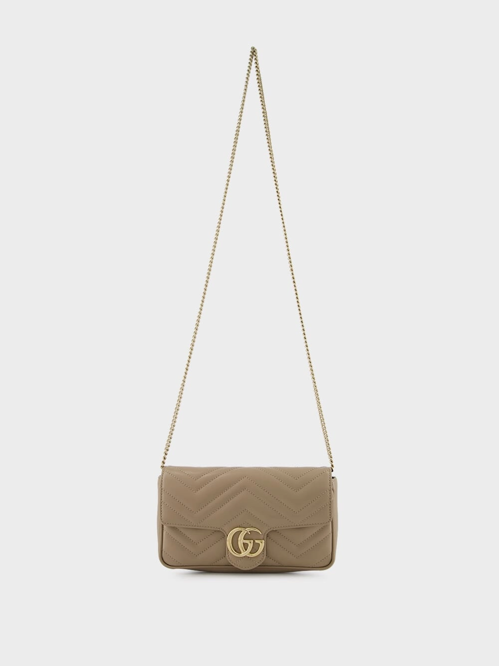 Taupe GG Marmont Mini Bag