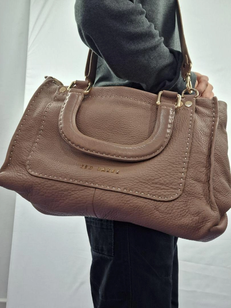 Ted Baker Soft Leather Contrast Stitch Bag