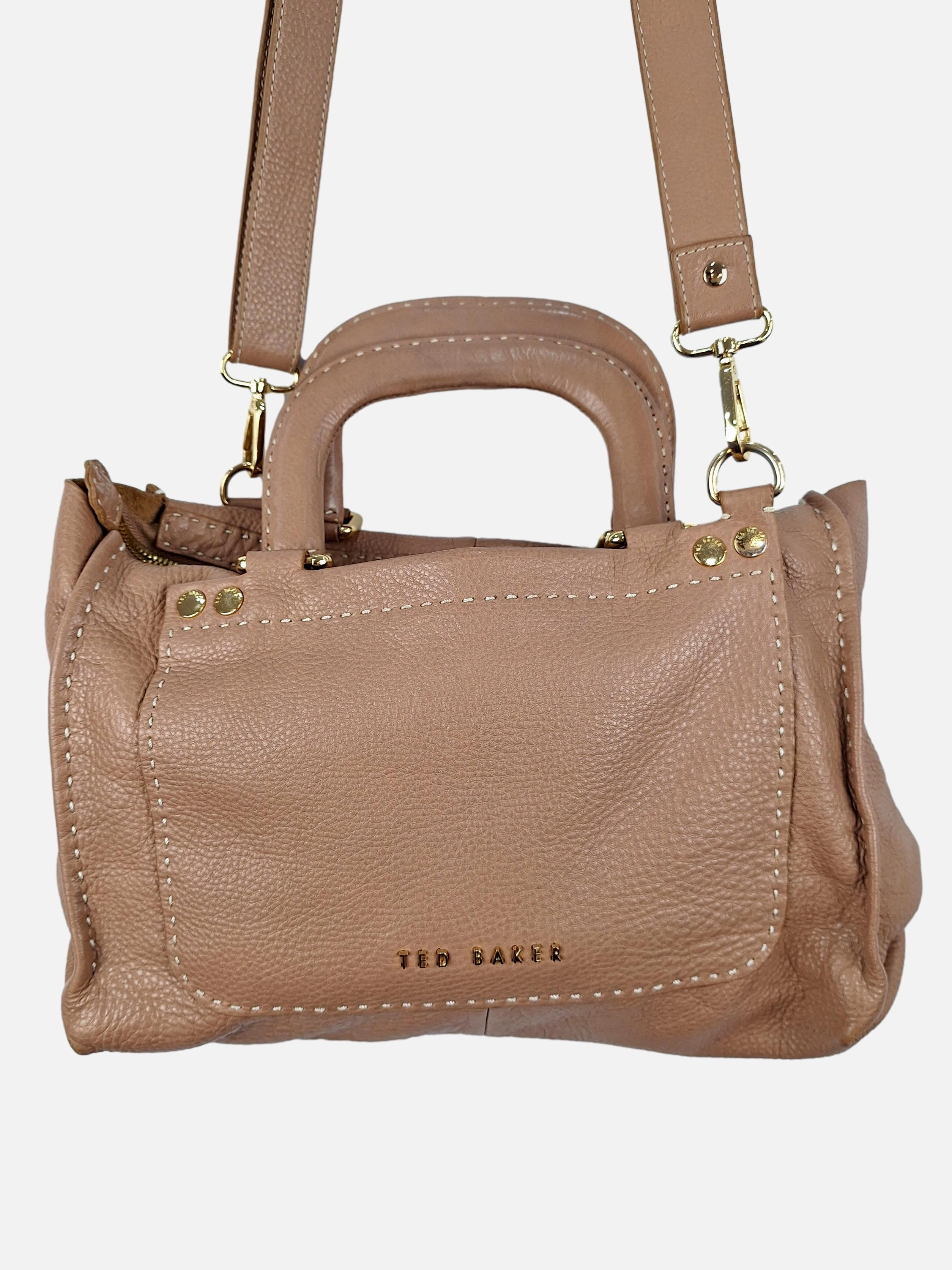 Ted Baker Soft Leather Contrast Stitch Bag