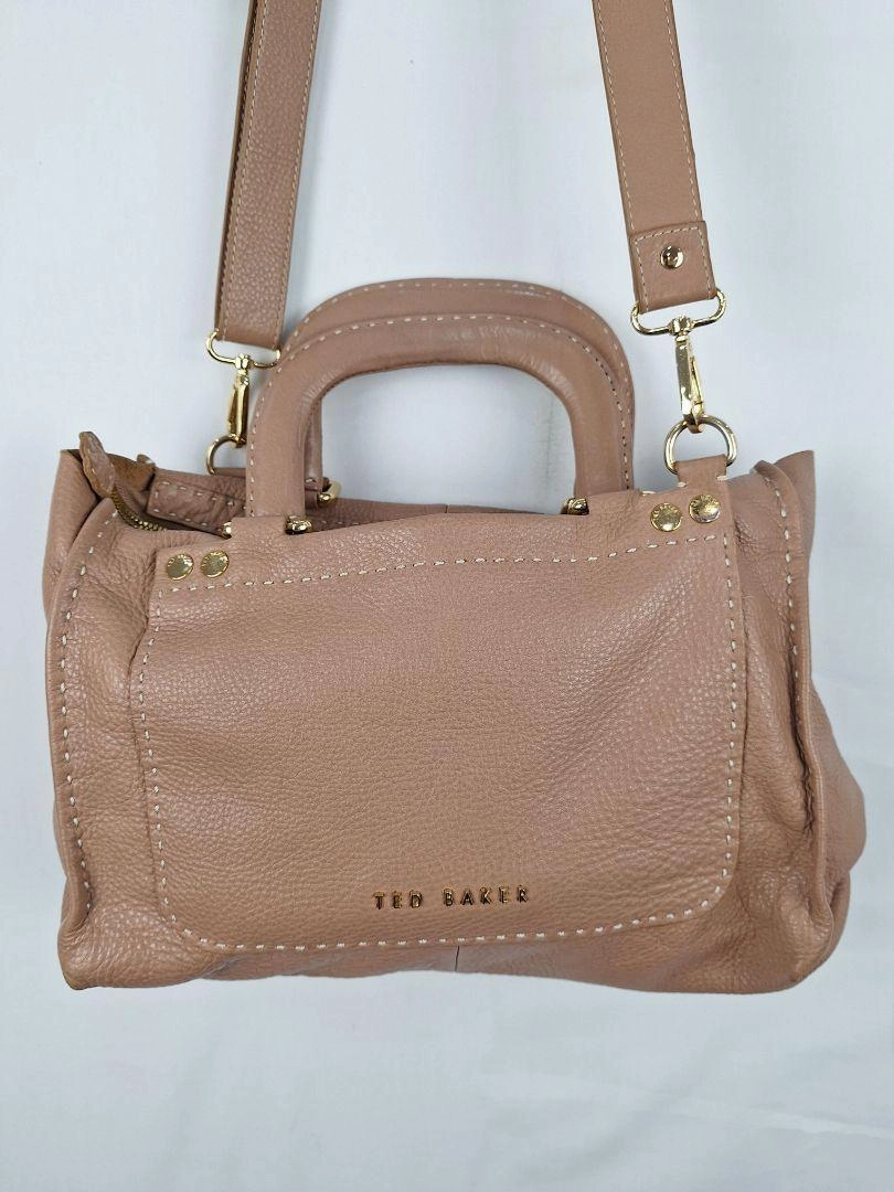 Ted Baker Soft Leather Contrast Stitch Bag