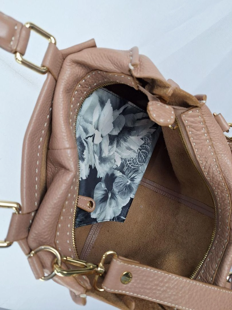 Ted Baker Soft Leather Contrast Stitch Bag