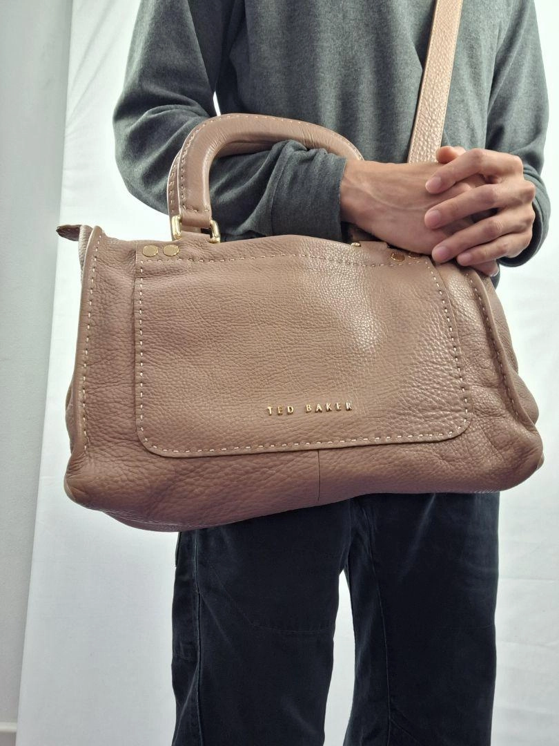Ted Baker Soft Leather Contrast Stitch Bag