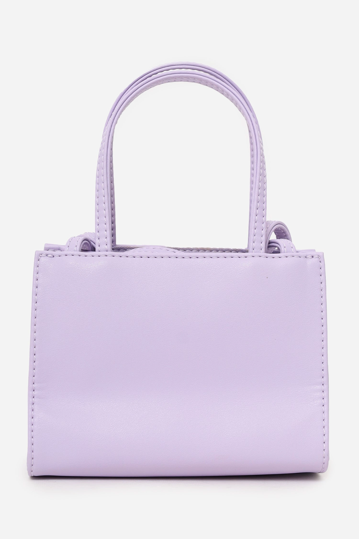 Telfar Purple Faux Leather Small Crossbody Shopping Bag