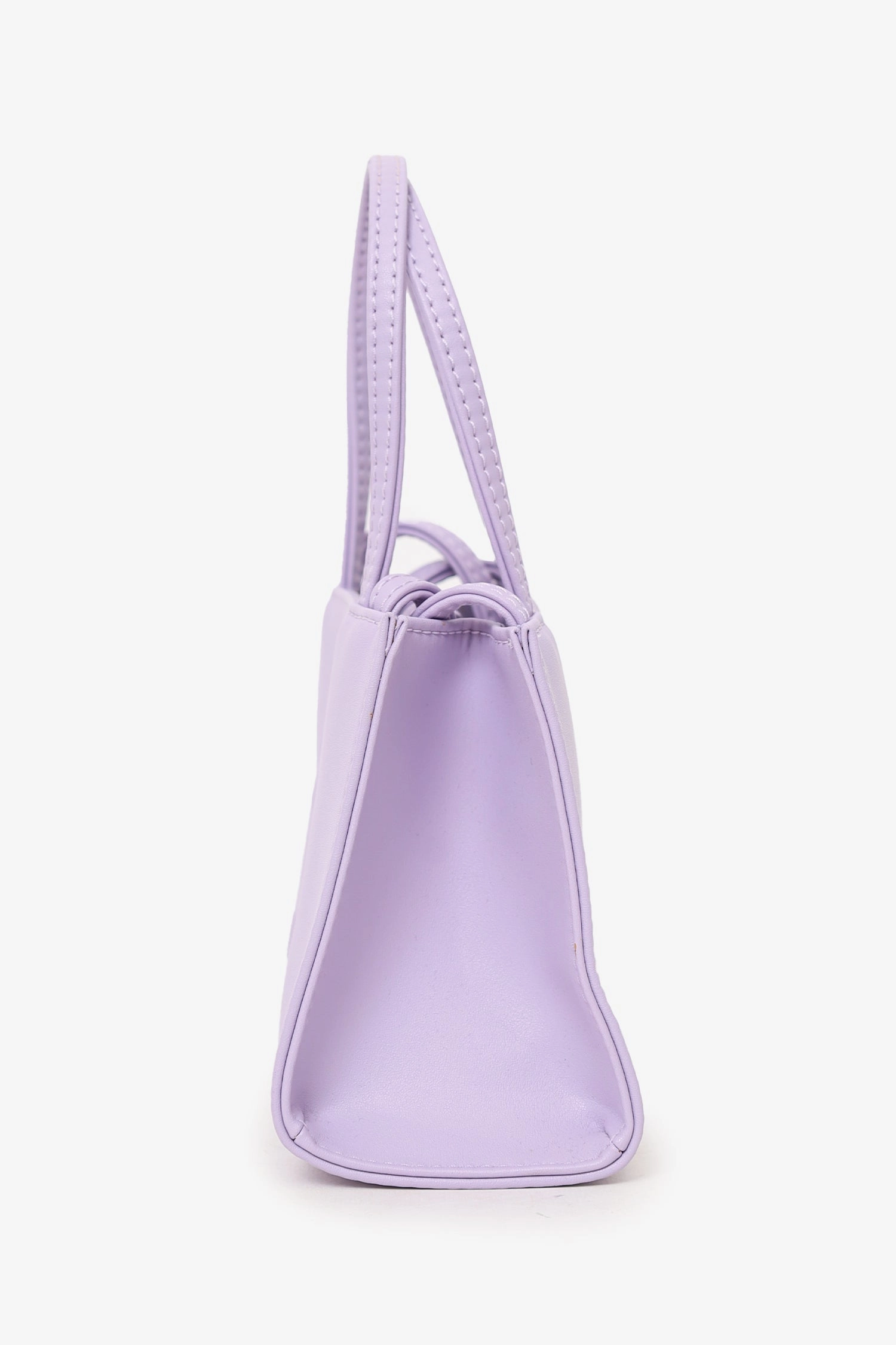 Telfar Purple Faux Leather Small Crossbody Shopping Bag