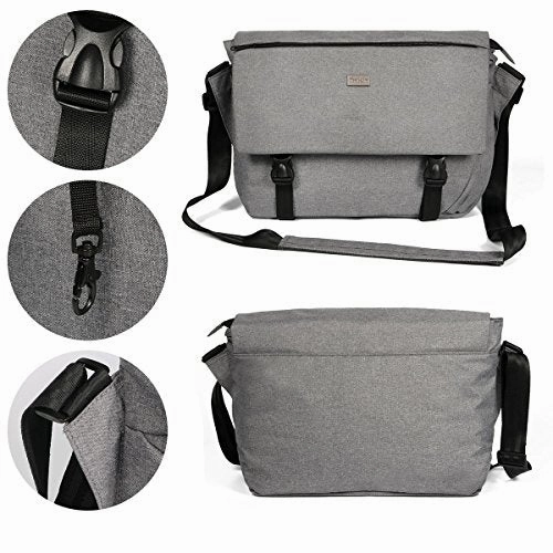 Thikin Classic Sturdy Lightweight Casual Daily 14-Inch Laptop Messenger Bag For Women And Men