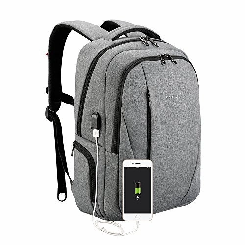Tigernu Slim Business Laptop Backpack Anti Thief Water Resistant With Usb Charging Port College