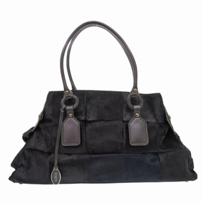 Tod's Navy Leather Shoulder Bag (Pre-Owned)