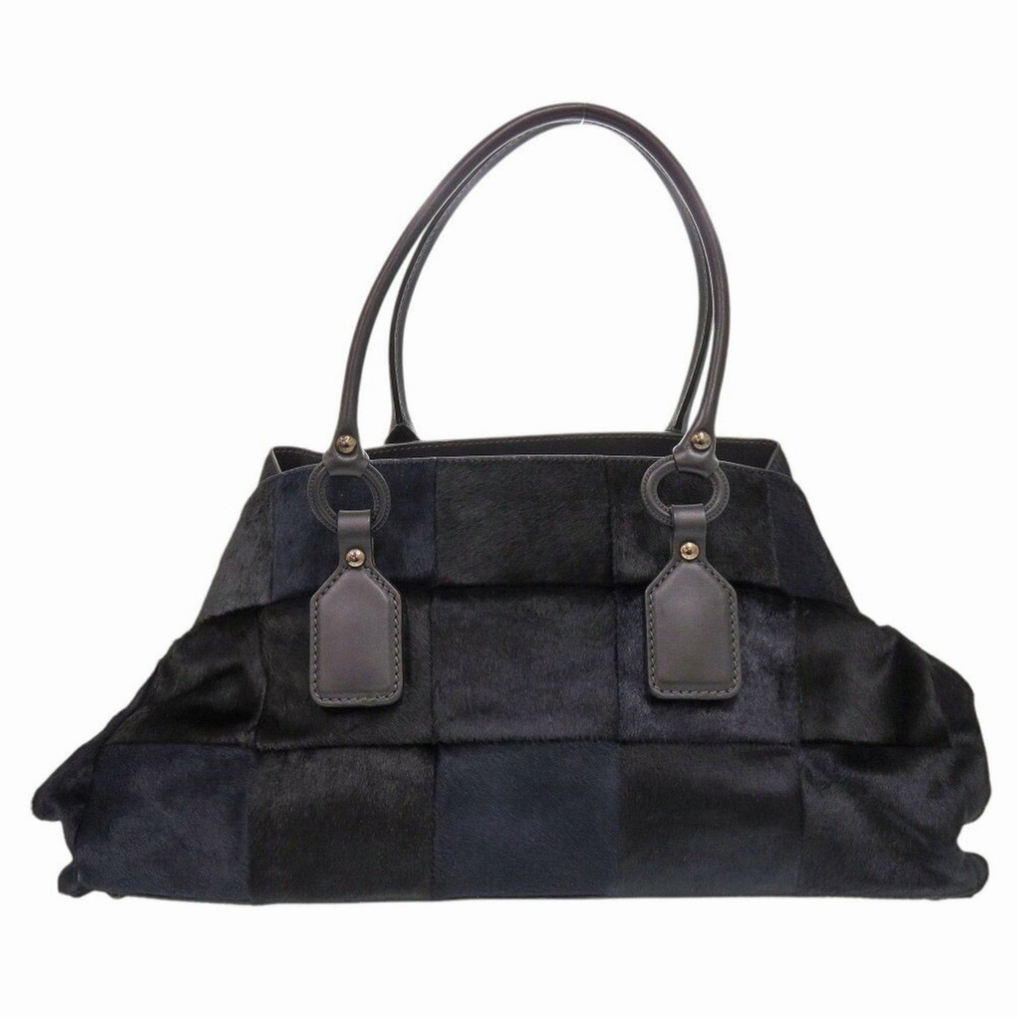Tod's Navy Leather Shoulder Bag (Pre-Owned)