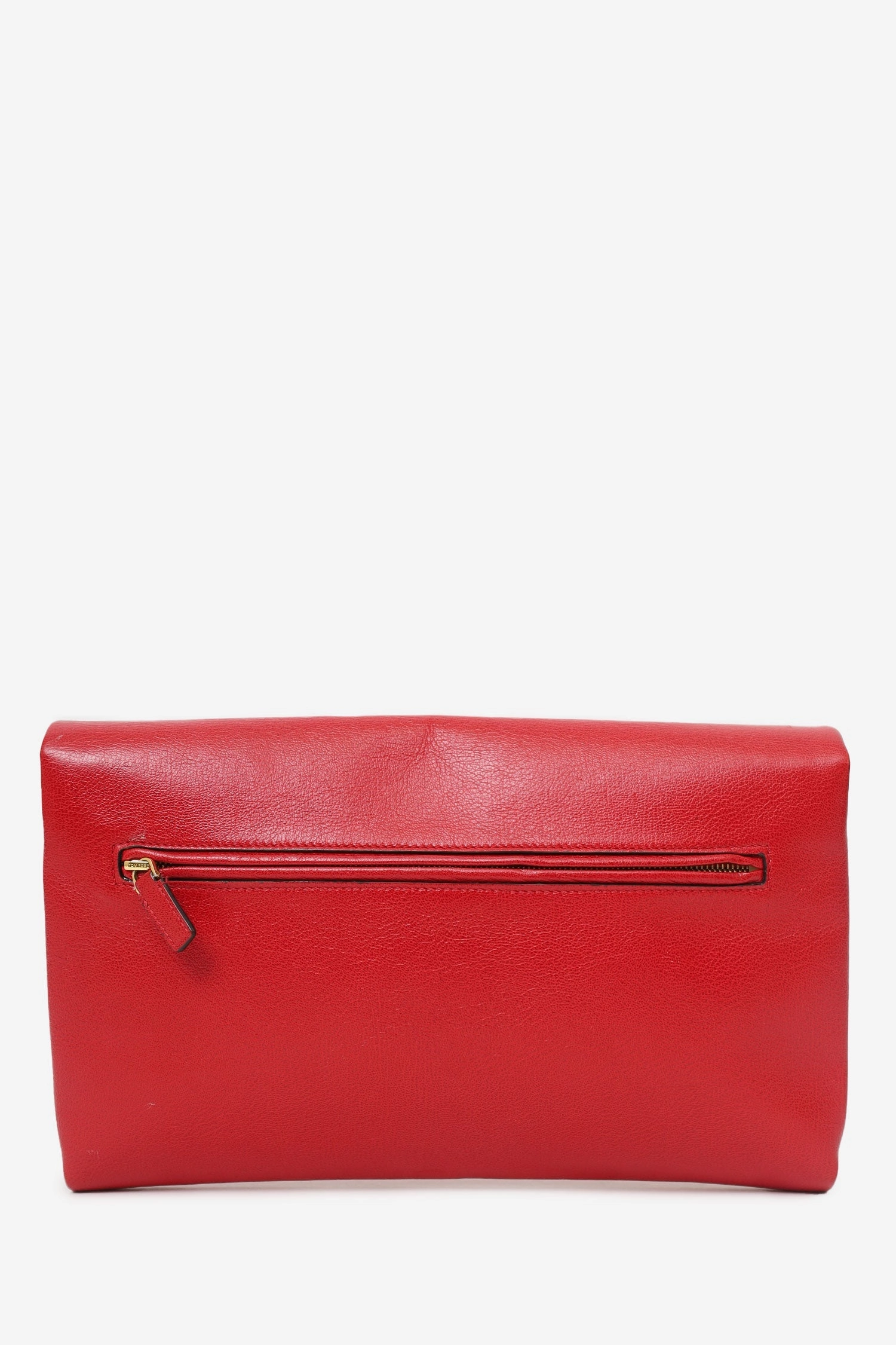 Tom Ford Red Leather Natalia Convertible Clutch