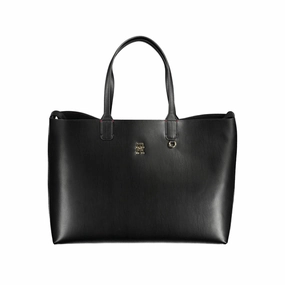 Tommy Hilfiger Black Polyethylene Women Women's Handbag