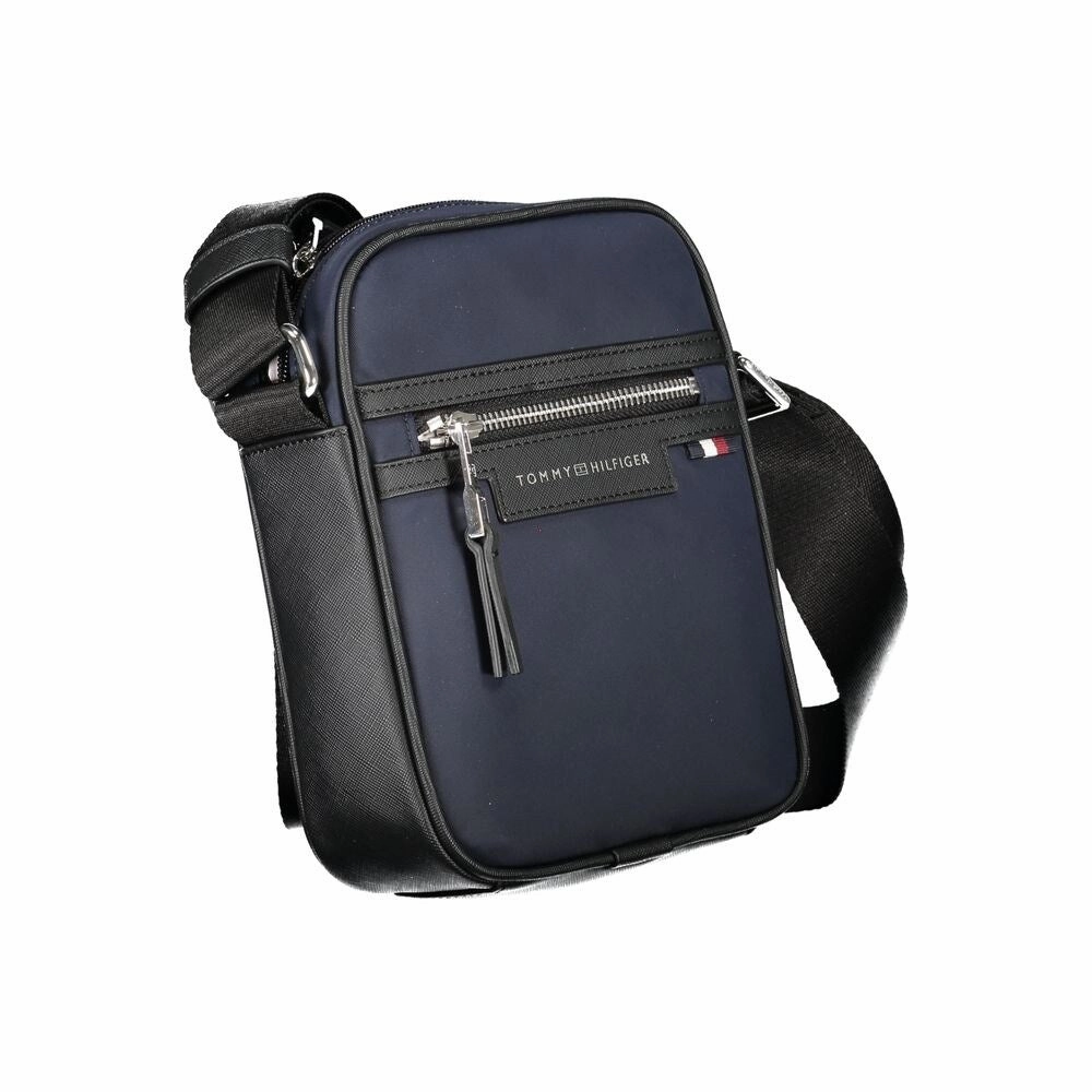 Tommy Hilfiger Blue Polyester Shoulder Men's Bag