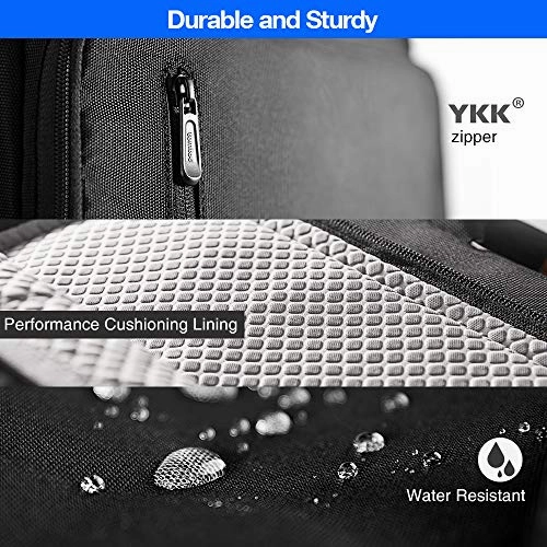 tomtoc Laptop Briefcase, 15-15.6 Inch Multi-Functional Laptop Shoulder Messenger Bag for 15-inch MacBook Pro, Dell XPS 15, Surface Book 2, Ultrabooks, Chromebooks, Notebooks