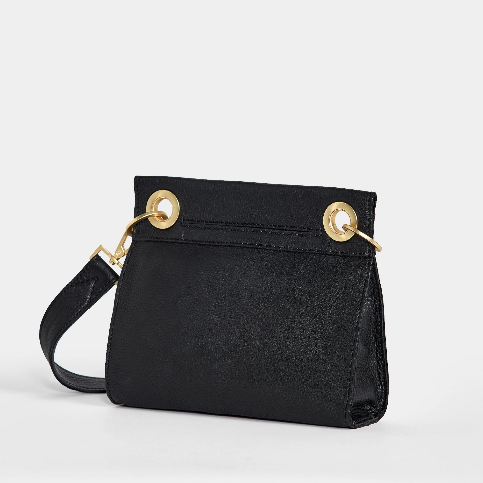 Tony | Black/Brushed Gold Red Zip | Sml