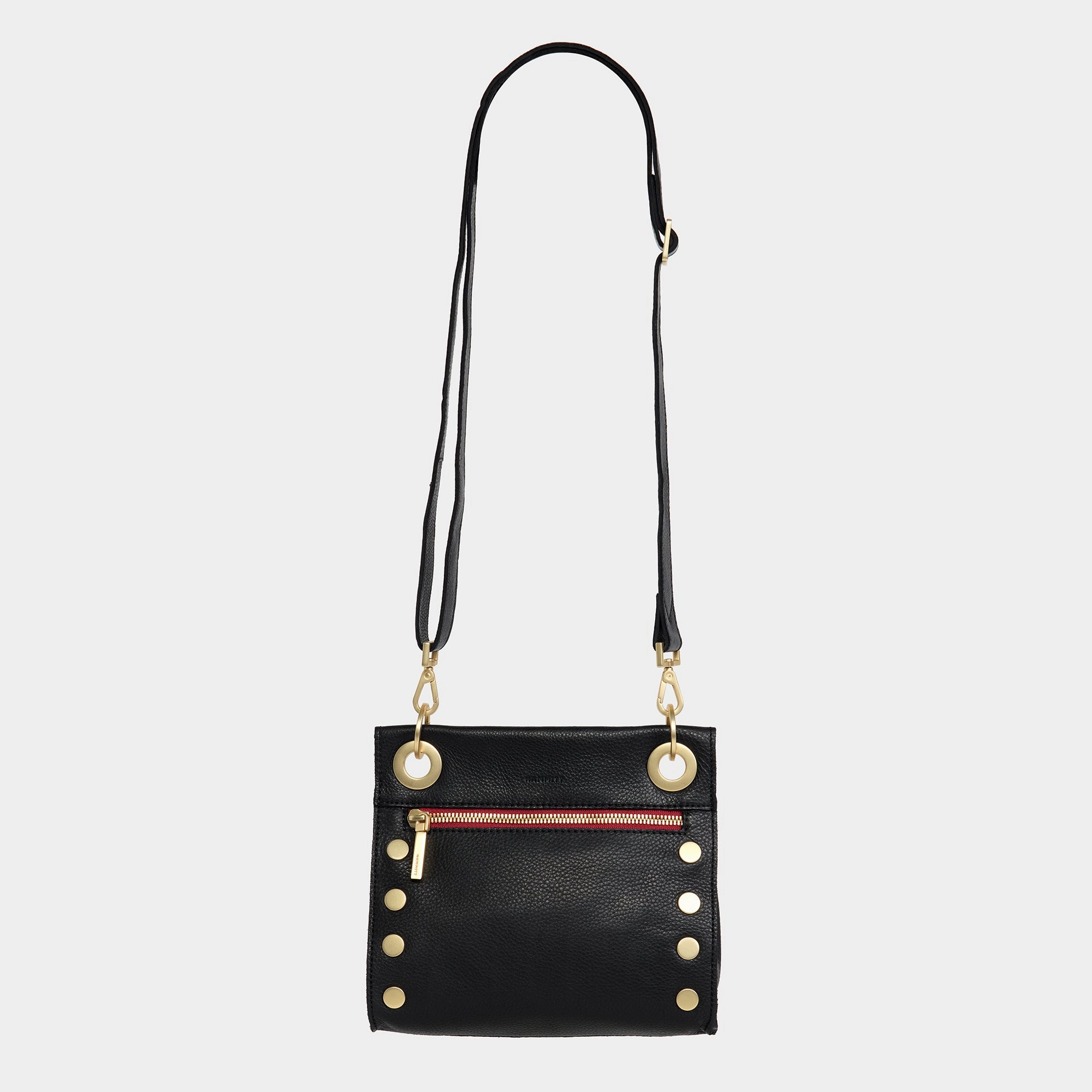 Tony | Black/Brushed Gold Red Zip | Sml