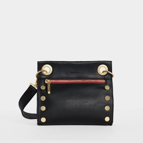 Tony | Black/Brushed Gold Red Zip | Sml
