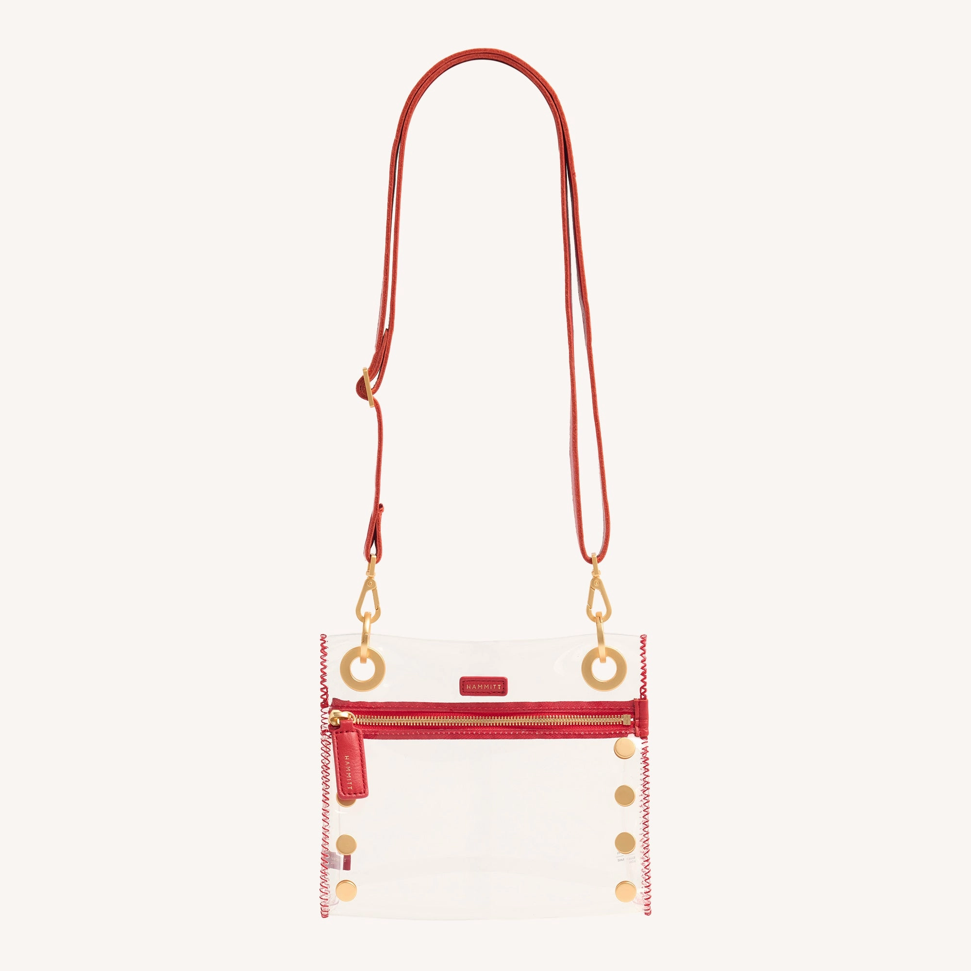 Tony | Clear Poppy Red/Brushed Gold | Sml