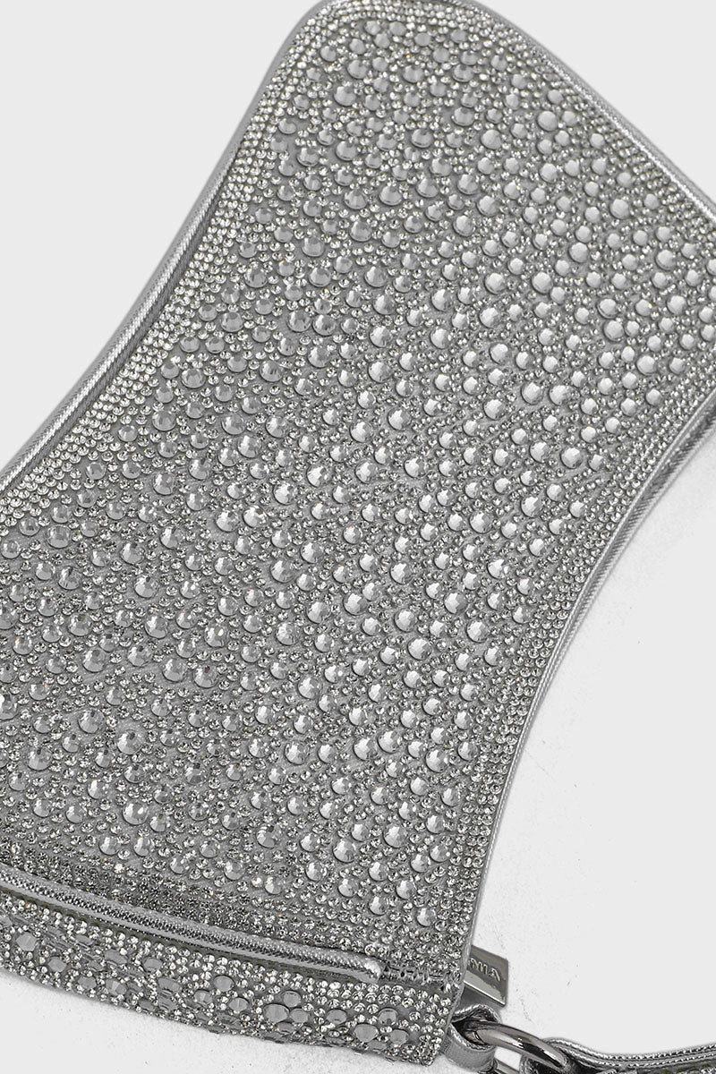 Top Handle Hand Bags BH0045-Silver