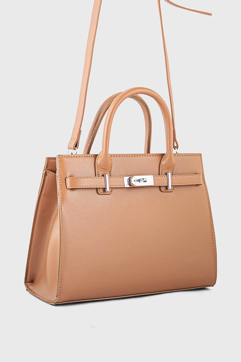 Top Handle Hand Bags BH0076-Tan