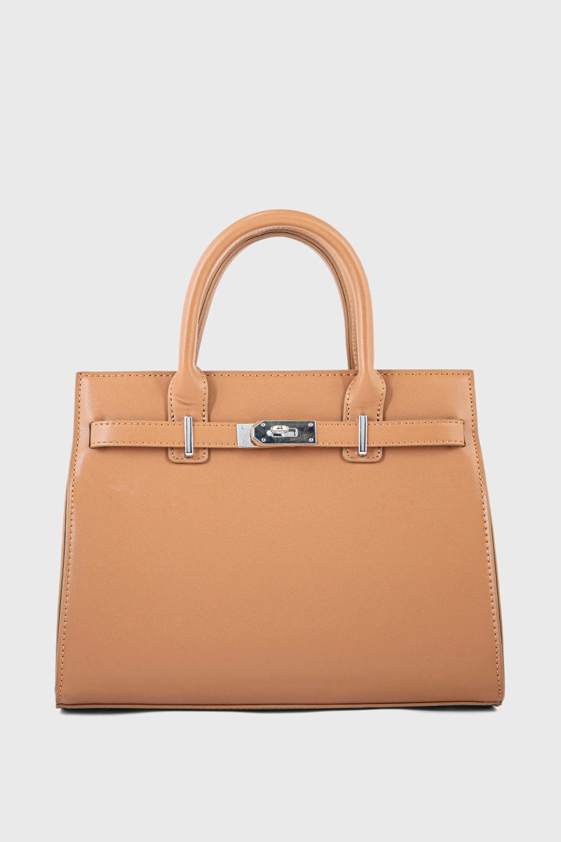Top Handle Hand Bags BH0076-Tan